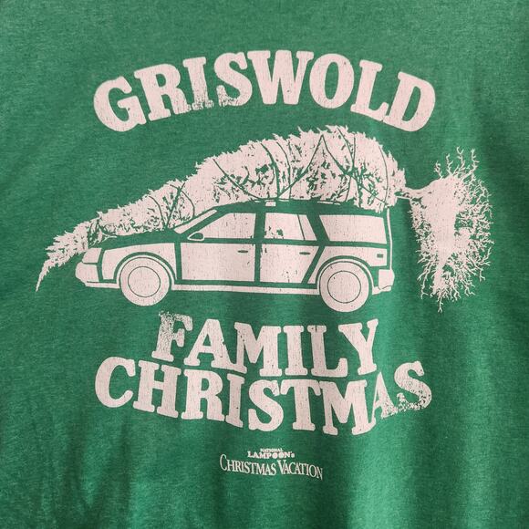 Griswold Family Christmas Men's Size 3X Green T-shirt Movie X-mas Tree Car New - Picture 2 of 4